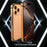 For iPhone 17 Pro Bumper Case Aluminum Alloy TPU Anti-drop Protective Frame Phone Cover - Orange - 3
