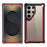 For Samsung Galaxy S26 Ultra Case Clear Detachable 2 in 1 Shockproof TPU + PC Phone Back Cover - Black  /  Red - 2