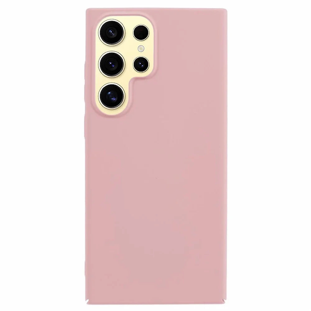 For Samsung Galaxy S26 Ultra Case Skin-Touch Rubberized Hard PC Phone Cover - Pink - 1