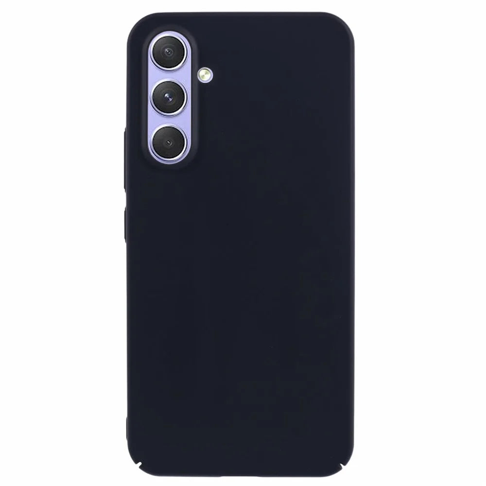 For Samsung Galaxy S26 Case Skin-Touch Rubberized Hard PC Phone Cover - Black - 1