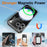 For iPhone 17 Pro Max Case Compatible with MagSafe Glitter TPU Shockproof Phone Cover with Wrist Strap - Black - 3