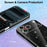 For iPhone 17 Pro Max Case Compatible with MagSafe Glitter TPU Shockproof Phone Cover with Wrist Strap - Black - 4