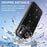 For iPhone 17 Pro Max Case Compatible with MagSafe Glitter TPU Shockproof Phone Cover with Wrist Strap - Black - 6