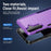 For Samsung Galaxy S26 Case PC + TPU Military Grade Drop Protective Phone Cover - Purple + Black - 5