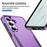 For Samsung Galaxy S26 Case PC + TPU Military Grade Drop Protective Phone Cover - Purple + Black - 6