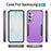 For Samsung Galaxy S26 Case PC + TPU Military Grade Drop Protective Phone Cover - Purple + Black - 7