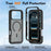 For iPhone 18 Pro Max / 17 Pro Max Magnetic Phone Case Detachable 2 in 1 Translucent Matte PC TPU Back Cover Compatible with MagSafe - Black - 4