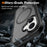 For iPhone 17 Magnetic Phone Case Detachable 2 in 1 Translucent Matte PC TPU Back Cover Compatible with MagSafe - Black - 3