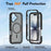 For iPhone 17 Magnetic Phone Case Detachable 2 in 1 Translucent Matte PC TPU Back Cover Compatible with MagSafe - Black - 4