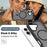 For iPhone 17 Magnetic Phone Case Detachable 2 in 1 Translucent Matte PC TPU Back Cover Compatible with MagSafe - Black - 5