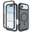 For iPhone Air Magnetic Phone Case Detachable 2 in 1 Translucent Matte PC TPU Back Cover Compatible with MagSafe - Black - 1