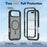 For iPhone Air Magnetic Phone Case Detachable 2 in 1 Translucent Matte PC TPU Back Cover Compatible with MagSafe - Black - 4