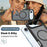 For iPhone Air Magnetic Phone Case Detachable 2 in 1 Translucent Matte PC TPU Back Cover Compatible with MagSafe - Black - 5