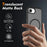 For iPhone 17e / 16e Magnetic Phone Case Detachable 2 in 1 Translucent Matte PC TPU Back Cover Compatible with MagSafe - Black - 2