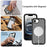 For iPhone 17e / 16e Magnetic Phone Case Detachable 2 in 1 Translucent Matte PC TPU Back Cover Compatible with MagSafe - Black - 6