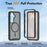 For Samsung Galaxy S26 Magnetic Phone Case Detachable 2 in 1 Translucent Matte PC TPU Back Cover - Black - 4