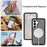 For Samsung Galaxy S26 Magnetic Phone Case Detachable 2 in 1 Translucent Matte PC TPU Back Cover - Black - 6