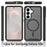 For Samsung Galaxy S26 Magnetic Phone Case Detachable 2 in 1 Translucent Matte PC TPU Back Cover - Black - 7