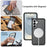 For Samsung Galaxy S26+ Magnetic Phone Case Detachable 2 in 1 Translucent Matte PC TPU Back Cover - Black - 6