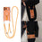For iPhone 17 Pro Max Magnetic Phone Case Acrylic PC Back Cover with Adjustable Strap Kickstand Compatible with MagSafe - Transparent Orange - 2