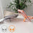 For iPhone 17 Pro Max Magnetic Phone Case Acrylic PC Back Cover with Adjustable Strap Kickstand Compatible with MagSafe - Transparent Orange - 3