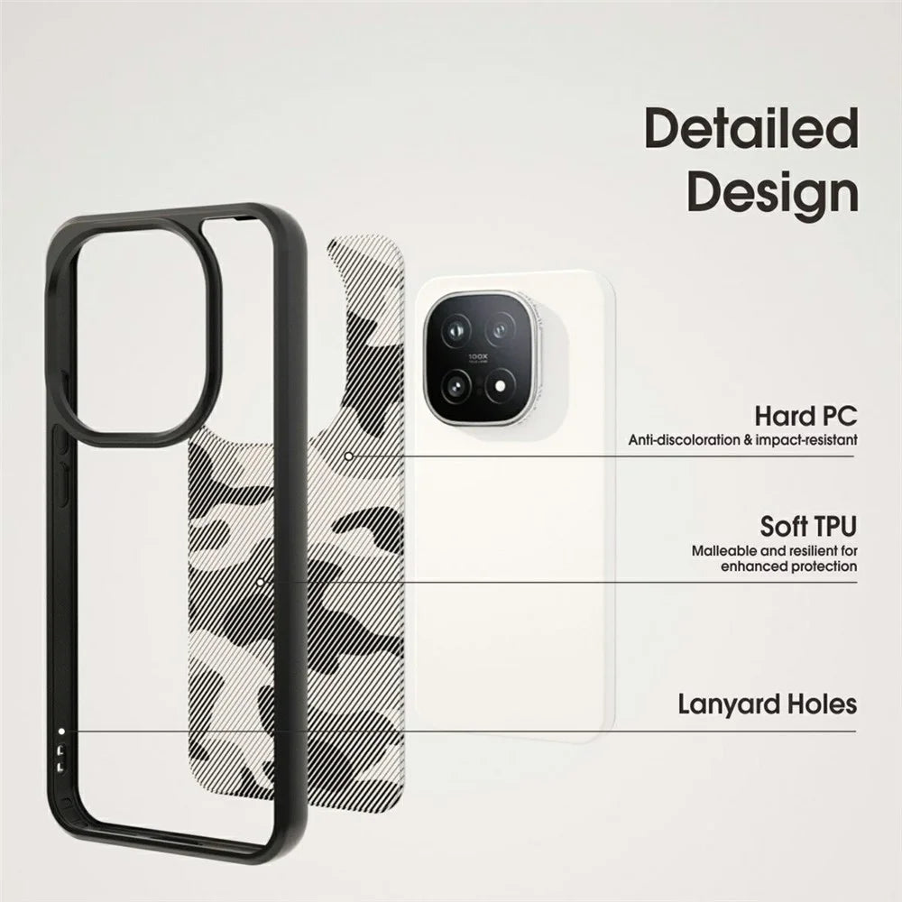 IBMRS For vivo iQOO 15 5G Case Soft TPU Frame Hard PC Back Anti-Fall Phone Cover - Artistic Camouflage - 3
