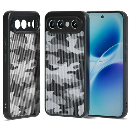 IBMRS Phone Case For vivo S50 Pro mini 5G  /  X300 FE 5G Soft TPU Frame Hard PC Back Anti-Fall Phone Cover - Artistic Camouflage - 1