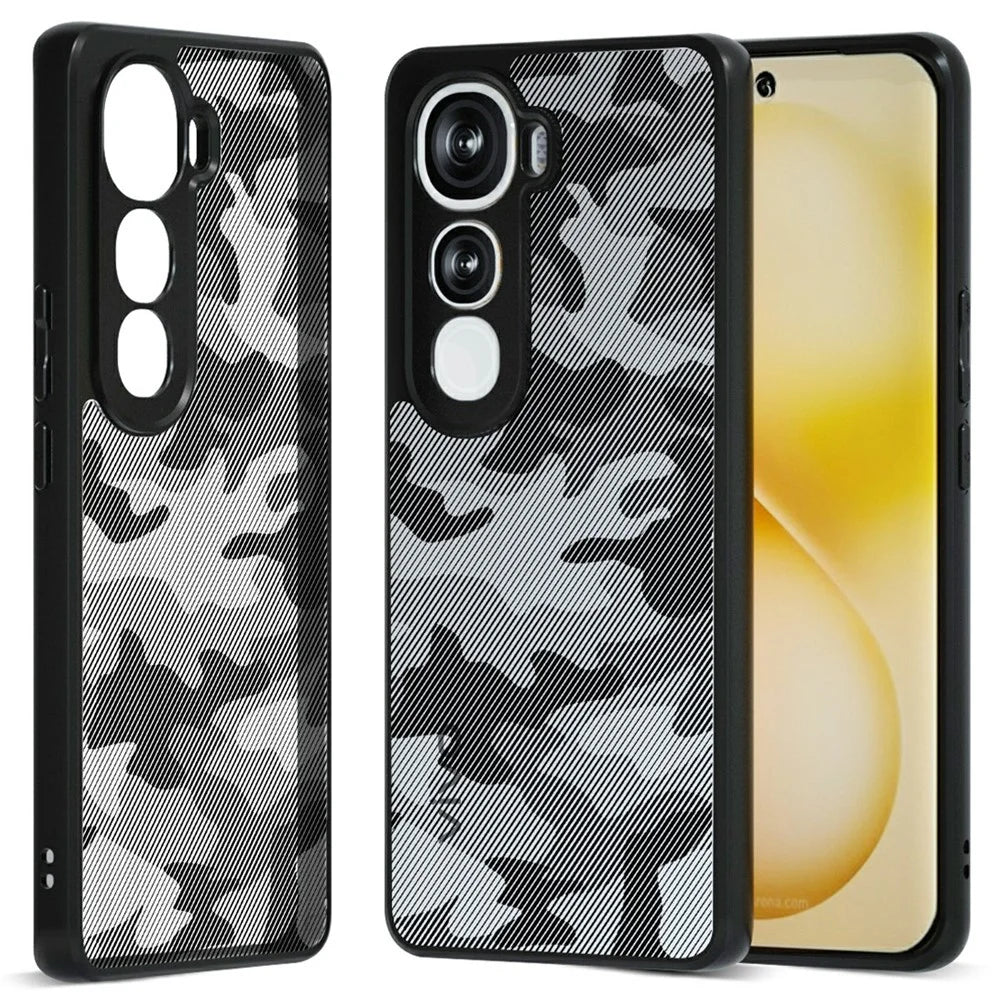 IBMRS Phone Case For vivo Y400 5G  /  4G Soft TPU Frame Hard PC Back Anti-Fall Phone Cover - Artistic Camouflage - 1