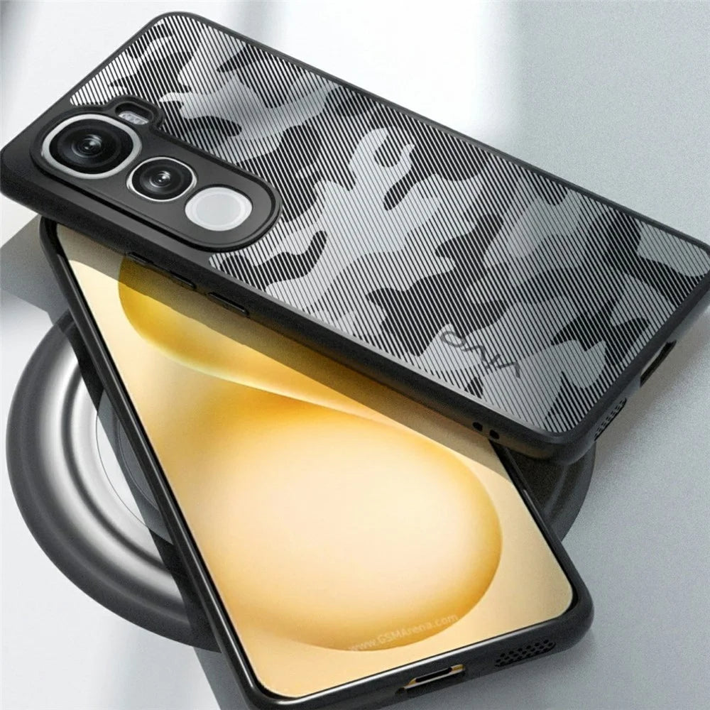 IBMRS Phone Case For vivo Y400 5G  /  4G Soft TPU Frame Hard PC Back Anti-Fall Phone Cover - Artistic Camouflage - 2