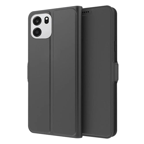 For OnePlus Turbo 6V 5G Case Shockproof TPU Inner Shell Leather Phone Cover Card Slot - Black - 1