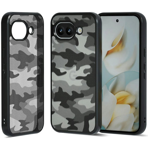 IBMRS For Google Pixel 10a Case Soft TPU Frame Hard PC Back Anti-Fall Phone Cover - Artistic Camouflage - 1