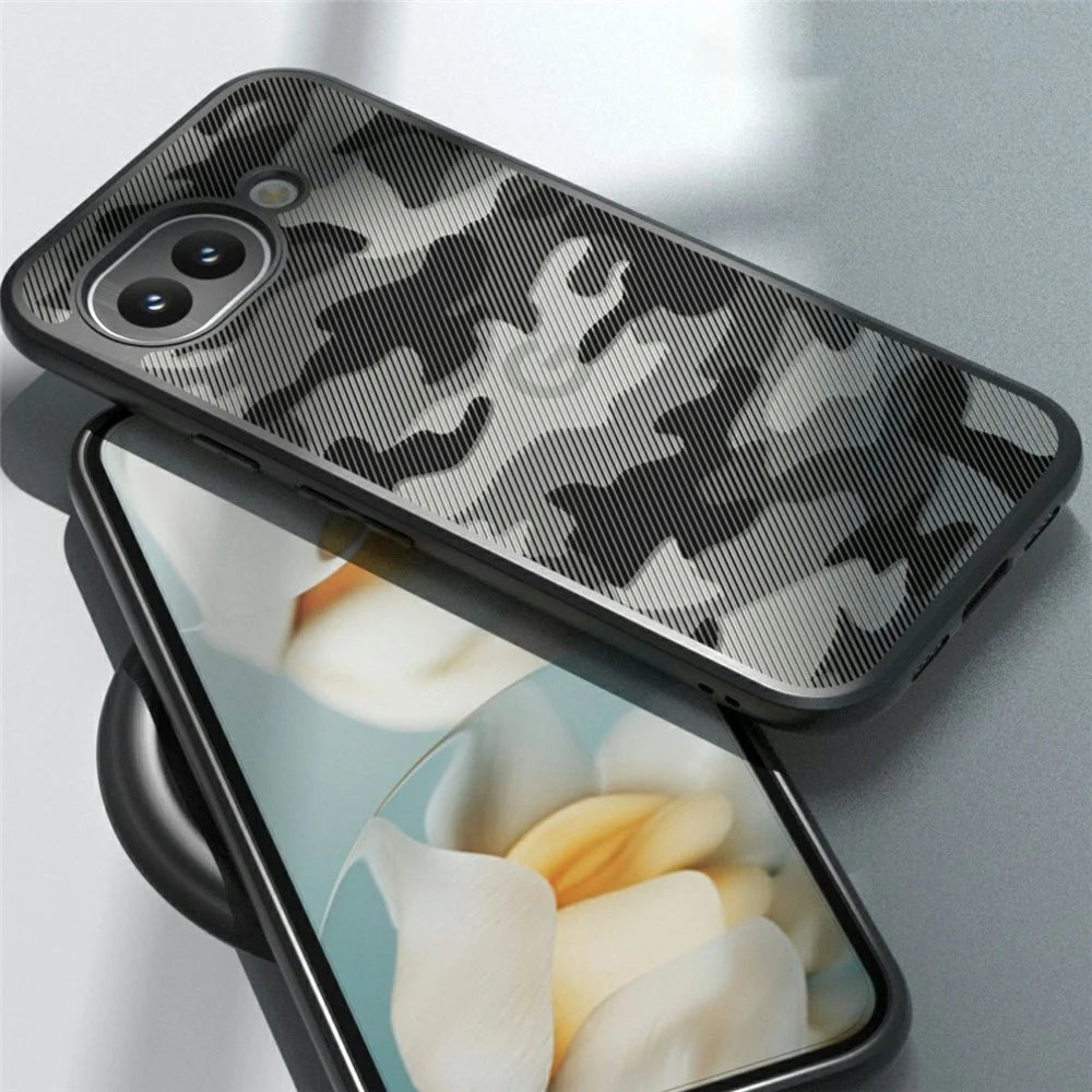 IBMRS For Google Pixel 10a Case Soft TPU Frame Hard PC Back Anti-Fall Phone Cover - Artistic Camouflage - 2