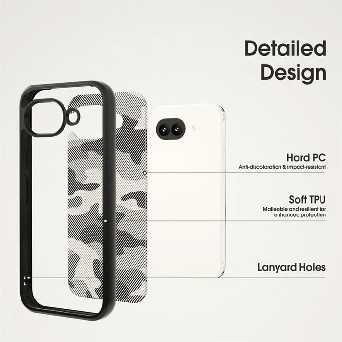 IBMRS For Google Pixel 10a Case Soft TPU Frame Hard PC Back Anti-Fall Phone Cover - Artistic Camouflage - 3