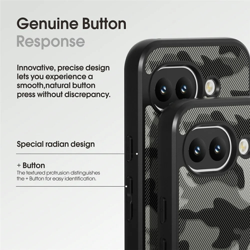 IBMRS For Google Pixel 10a Case Soft TPU Frame Hard PC Back Anti-Fall Phone Cover - Artistic Camouflage - 4