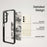 IBMRS For Realme P4x 5G Case Soft TPU Frame Hard PC Back Anti-Fall Phone Cover - Transparent Black - 3