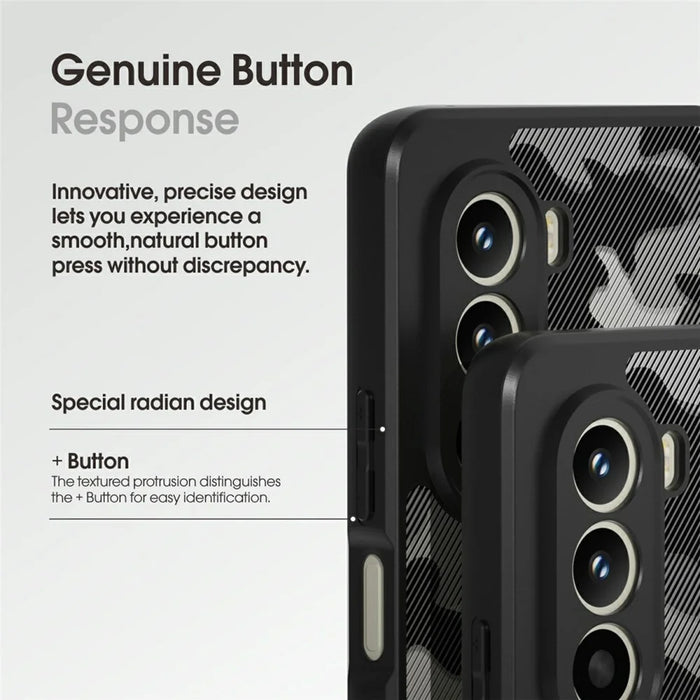 IBMRS For Realme P4x 5G Case Soft TPU Frame Hard PC Back Anti-Fall Phone Cover - Transparent Black - 4