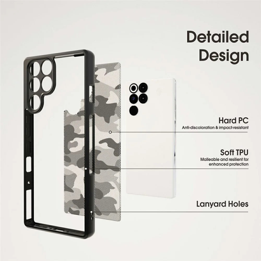 IBMRS For ZTE nubia RedMagic 11 Pro 5G Case Soft TPU Frame Hard PC Back Anti-Fall Phone Cover - Artistic Camouflage - 3
