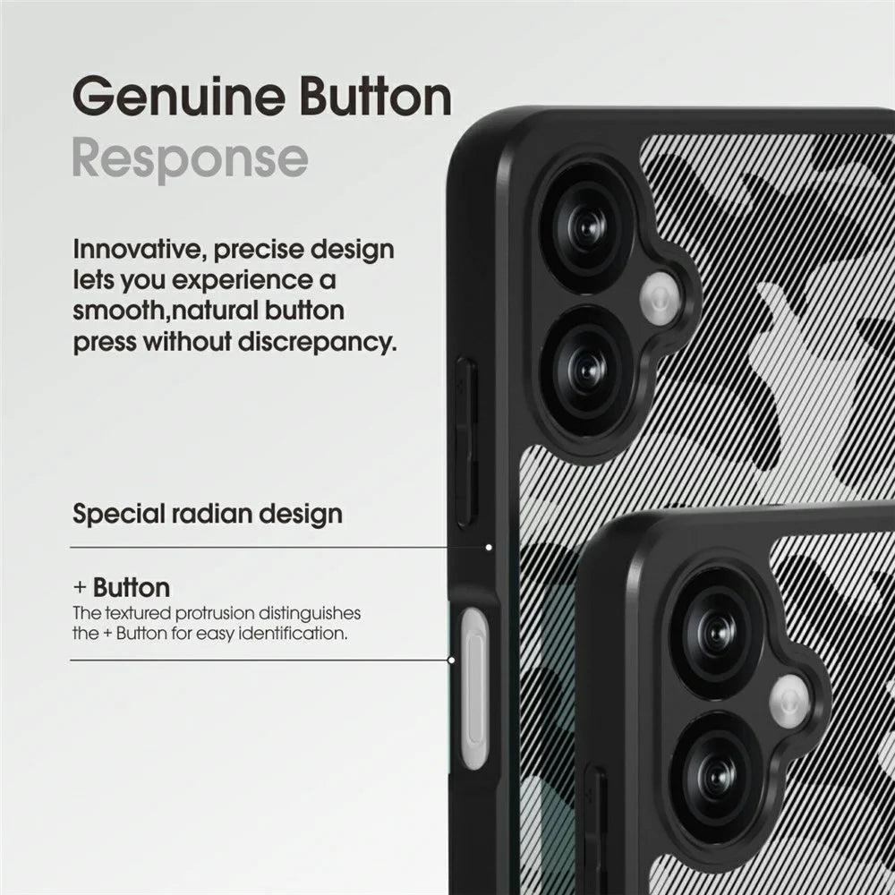 IBMRS For Samsung Galaxy A08 5G / A08 4G / A07 4G Case Soft TPU Frame Hard PC Back Anti-Fall Phone Cover - Artistic Camouflage - 6