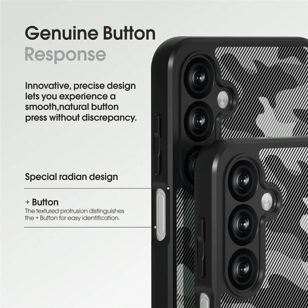 IBMRS For Samsung Galaxy S25 FE Case Soft TPU Frame Hard PC Back Anti-Fall Phone Cover - Artistic Camouflage - 6