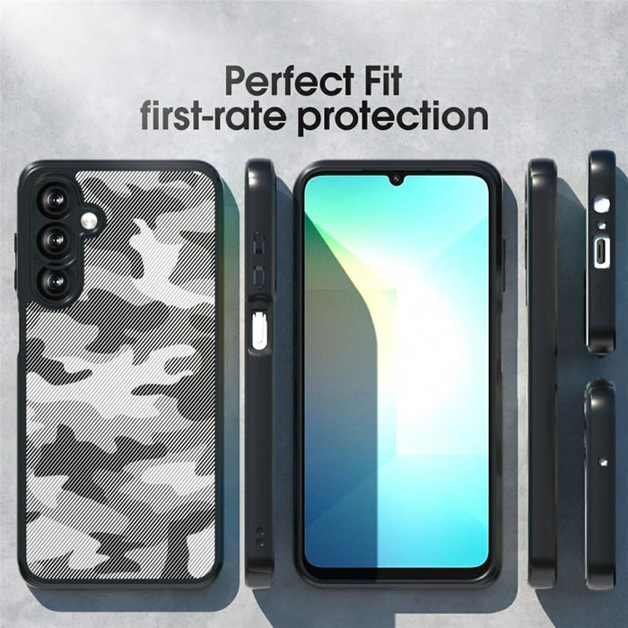 IBMRS For Samsung Galaxy S26 Case Soft TPU Frame Hard PC Back Anti-Fall Phone Cover - Artistic Camouflage - 3