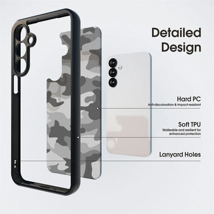 IBMRS For Samsung Galaxy S26 Case Soft TPU Frame Hard PC Back Anti-Fall Phone Cover - Artistic Camouflage - 4