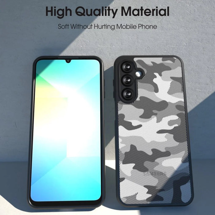 IBMRS For Samsung Galaxy A57 5G Case Soft TPU Frame Hard PC Back Anti-Fall Phone Cover -  Artistic Camouflage - 3