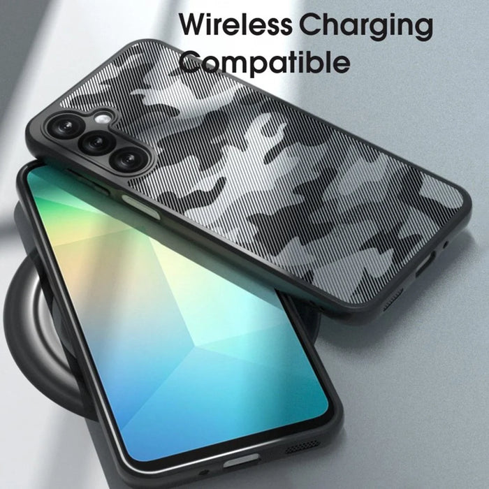 IBMRS For Samsung Galaxy A57 5G Case Soft TPU Frame Hard PC Back Anti-Fall Phone Cover -  Artistic Camouflage - 5