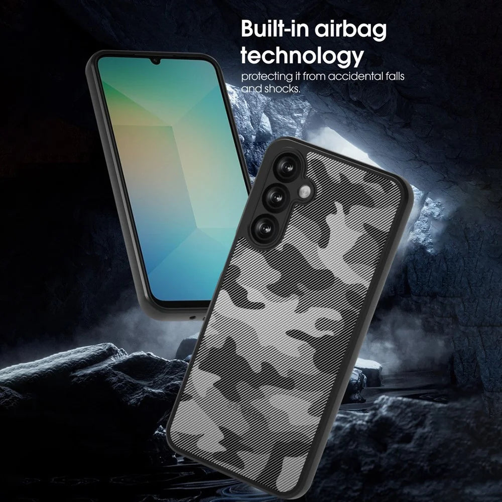IBMRS For Samsung Galaxy A37 5G Case Soft TPU Frame Hard PC Back Anti-Fall Phone Cover - Artistic Camouflage - 4