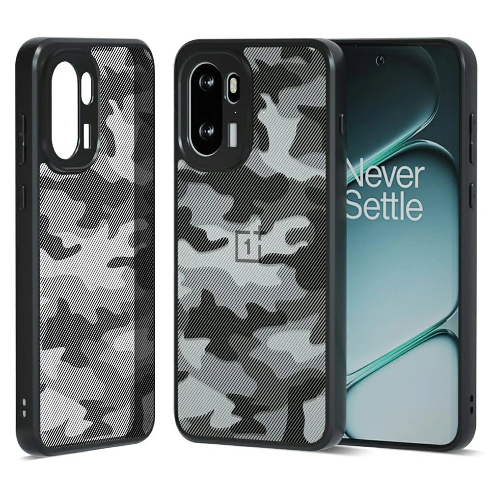IBMRS Phone Case For OnePlus 15R 5G  /  Ace 6 5G Soft TPU Frame Hard PC Back Anti-Fall Phone Cover - Artistic Camouflage - 1