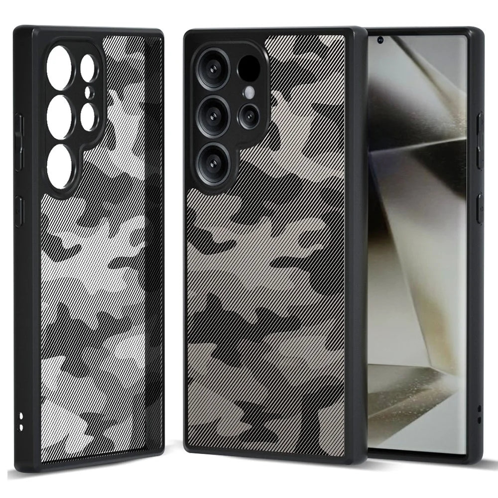 IBMRS For Samsung Galaxy S26 Ultra Case Soft TPU Frame Hard PC Back Anti-Fall Phone Cover -  Artistic Camouflage - 1