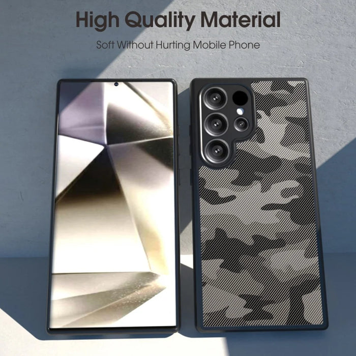 IBMRS For Samsung Galaxy S26 Ultra Case Soft TPU Frame Hard PC Back Anti-Fall Phone Cover -  Artistic Camouflage - 3