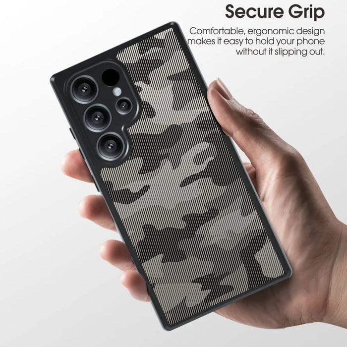 IBMRS For Samsung Galaxy S26 Ultra Case Soft TPU Frame Hard PC Back Anti-Fall Phone Cover -  Artistic Camouflage - 4