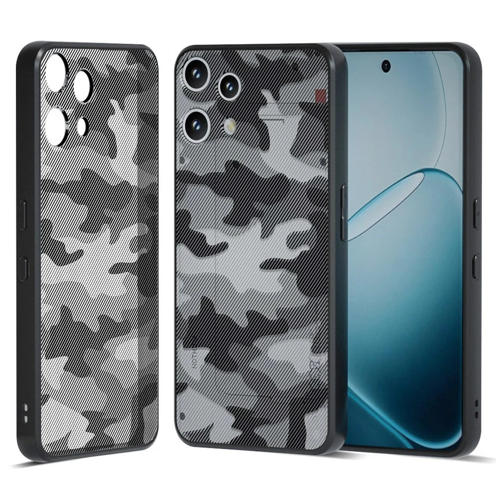 IBMRS For Nothing Phone (3a) Lite 5G Case Soft TPU Frame Hard PC Back Anti-Fall Phone Cover -  Artistic Camouflage - 1