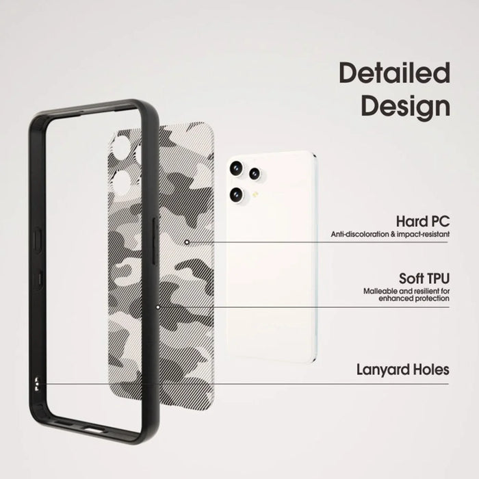 IBMRS For Nothing Phone (3a) Lite 5G Case Soft TPU Frame Hard PC Back Anti-Fall Phone Cover -  Artistic Camouflage - 5